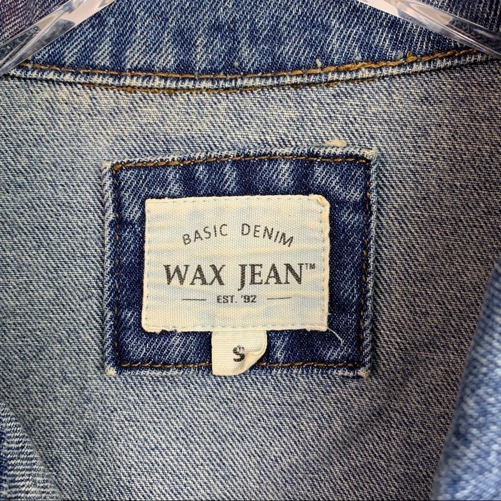 Embroidered Distressed Jeans Jacket - Picture 7 of 8